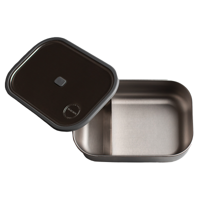 Lunch Box Dark Grey  tt madkasse i rustfrit stl