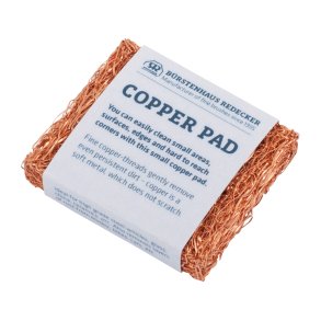Scouring sponge in copper