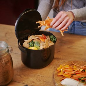 Bokashi waste bin - Davli - black