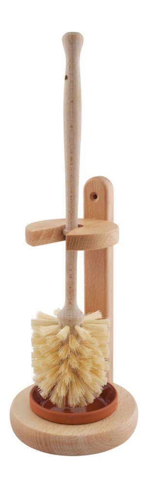 Toiletbrsteholder og toiletbrste i tr