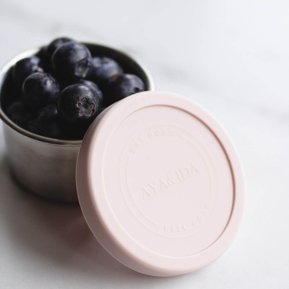 Snack Container - 100 ml -Dark Grey/Soft Rose