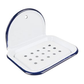 Soap holder in enamel - for hanging