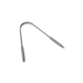 Tongue scraper in steel