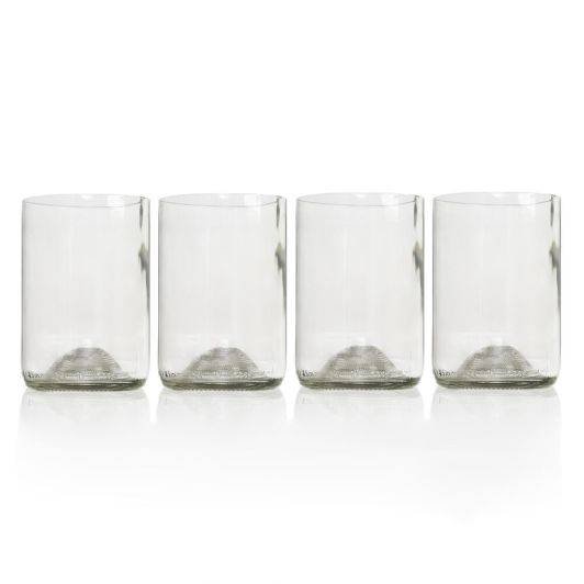 Rebottled drikkeglas - klart glas - 4 stk