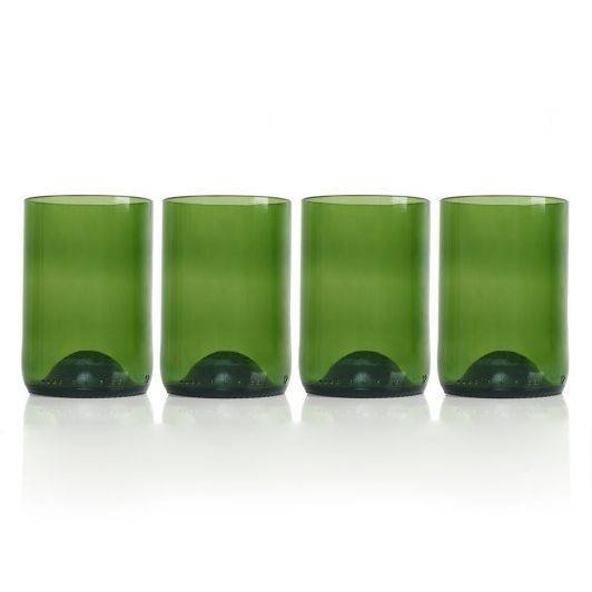 Rebottled drikkeglas - Grn - 4 stk
