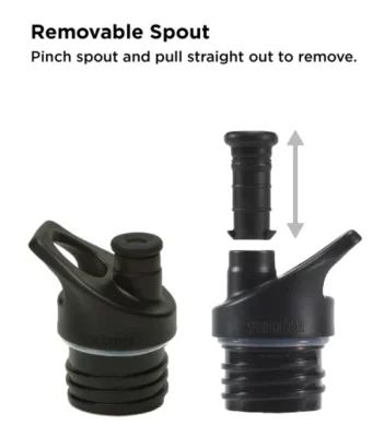 Reservedel - tud til Klean Kanteen sportslg - Sort