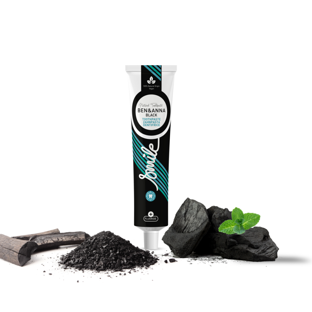 Naturlig tandpasta - med fluoride - Black