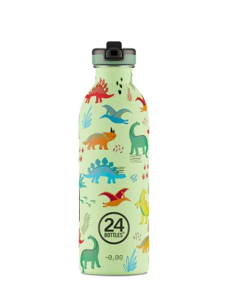 24Bottles Urban drikkedunk med sportslg - 500 ml - Jurassic Friends