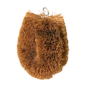 Scouring sponge made of coconut