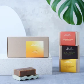 Gift box with 3 soap bars - Citrus