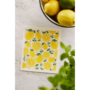Microplastic-free washcloth - Lemon