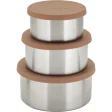 Haps trio opbevaringsb�tter - Large - 3 stk - Terracotta