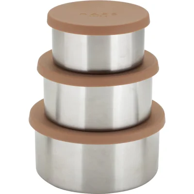 Haps opbevaringsbtter - Large - 3 stk - Terracotta