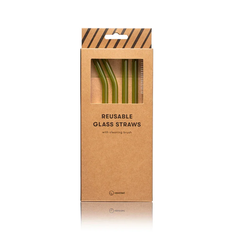 Rebottled glas sugerr - Grn - 4 stk