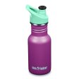 Drinking bottle for children with sports lid - Sparkling Grape - 355 ml