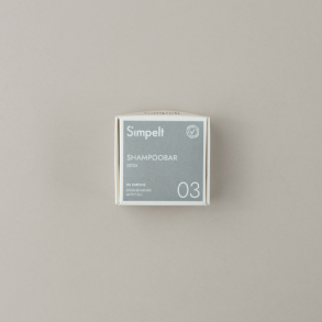 Simpelt shampoo bar 03 - deep cleansing with activated carbon - fragrance free