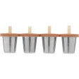 Haps Mini-Eisformen aus Stahl - 4 Stk - Terracotta