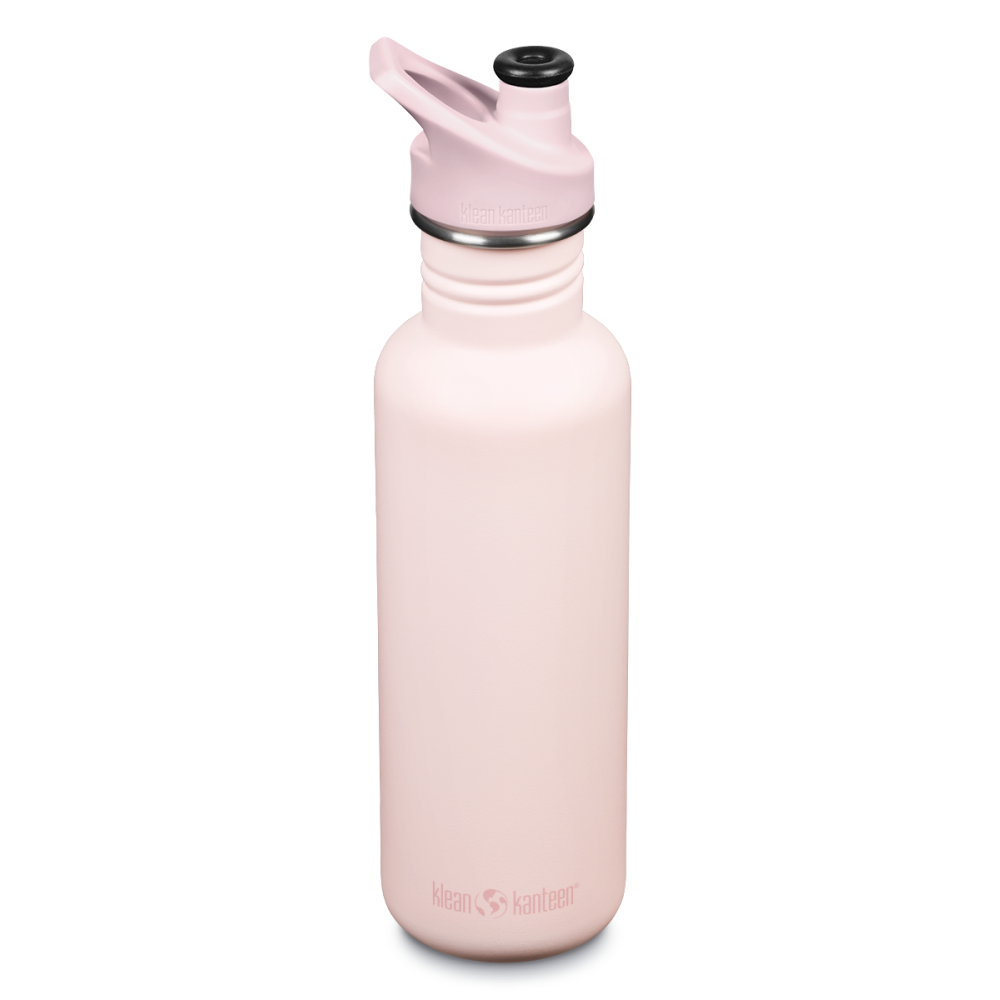 Klean Kanteen drikkedunk i rustfrit stl - Heavenly Pink - 800 ml.