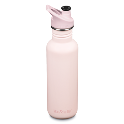 Klean Kanteen drikkedunk i rustfrit stl - Heavenly Pink - 800 ml.