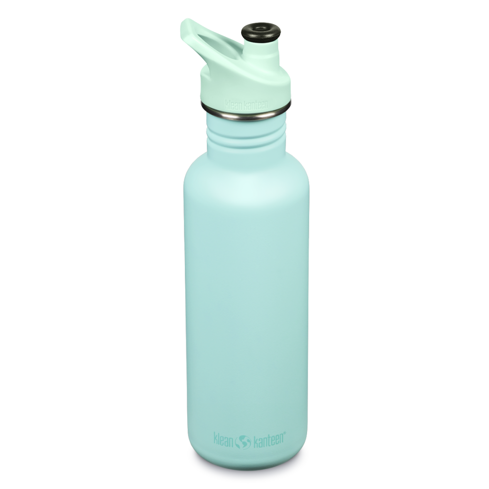 Klean Kanteen drikkedunk i rustfrit stl - Pastel Turquoise - 800 ml.
