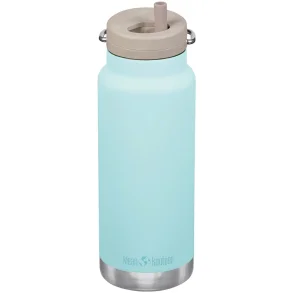 Klean Kanteen thermos bottle in stainless steel - TKWide - 946 ml. - Twist Cap - Blue Tint