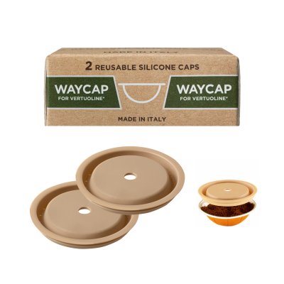 Waycap genanvendeligt silikonelg - til Nespresso Vertuo - 2 stk.