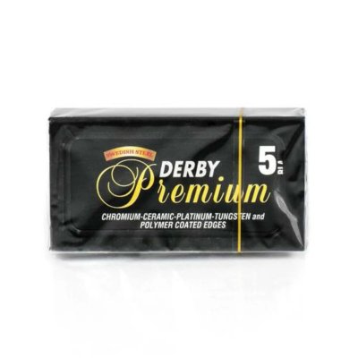 Derby Black Premium DE Barberblade - 5 stk