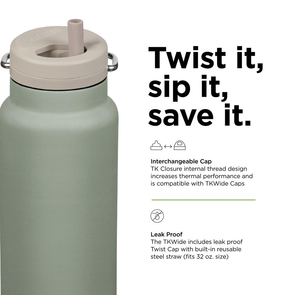 Klean Kanteen termoflaske - TKWide 946 ml. - Twist Cap - Sea Spray