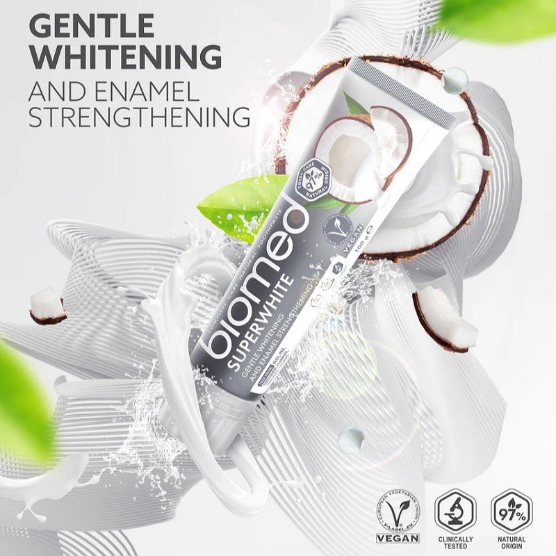 Naturlig tandpasta - uden fluor - Superwhite