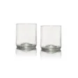 Upcyclede lave drikkeglas - Klart glas - 2 stk