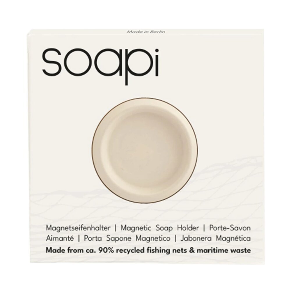 Soapi magnetisk sbeholder - Creme hvid