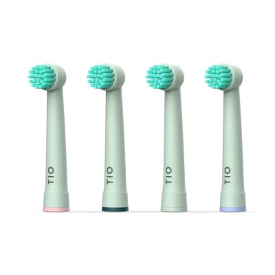 Bio tandbrstehoveder - Rosa & Bl - Medium