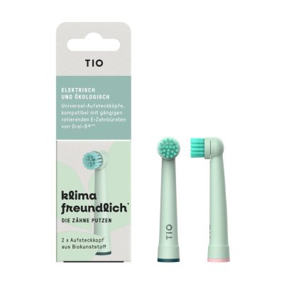 Bio tandbrstehoveder - Rosa & Bl - Medium