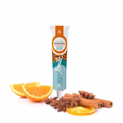 Naturlig tandpasta - med fluor - Cinnamon Orange