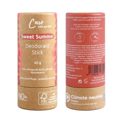 Naturlig deodorant stick - Sweet Summer