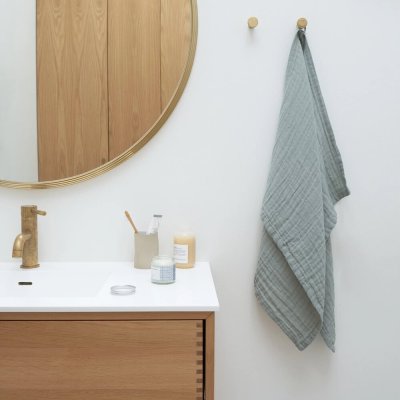 Fint hndklde - GOTS - Dusty mint