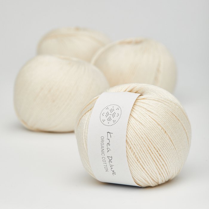 kologisk bomuldsgarn 50g - Creme 02