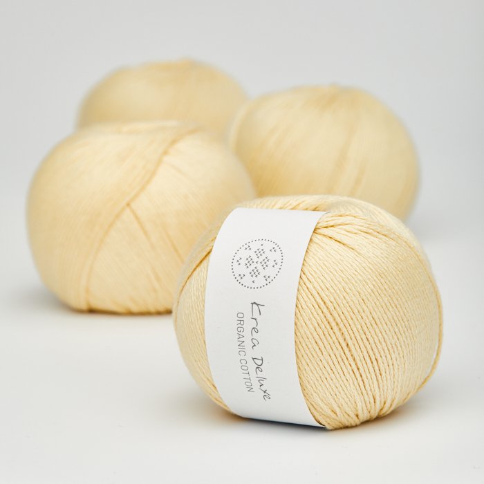kologisk bomuldsgarn 50g - Lysegul 04