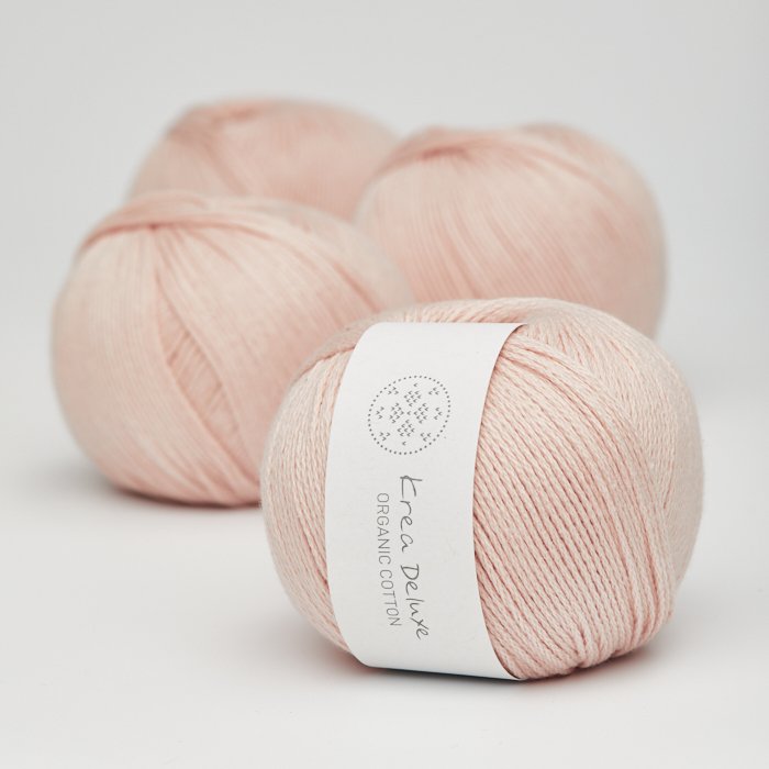 kologisk bomuldsgarn 50g - Lys Rosa 08