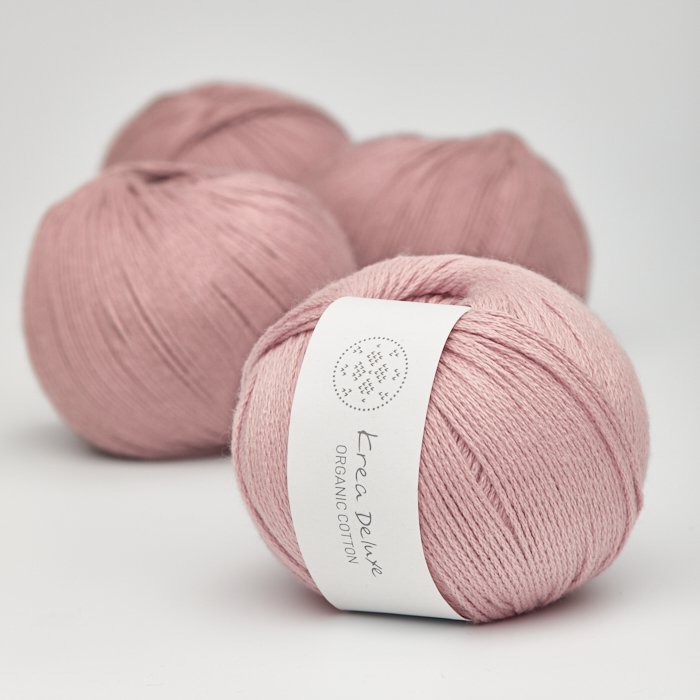 kologisk bomuldsgarn 50g - Rosa 12