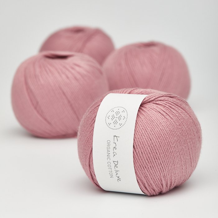 kologisk bomuldsgarn 50g - Lys Pink 13