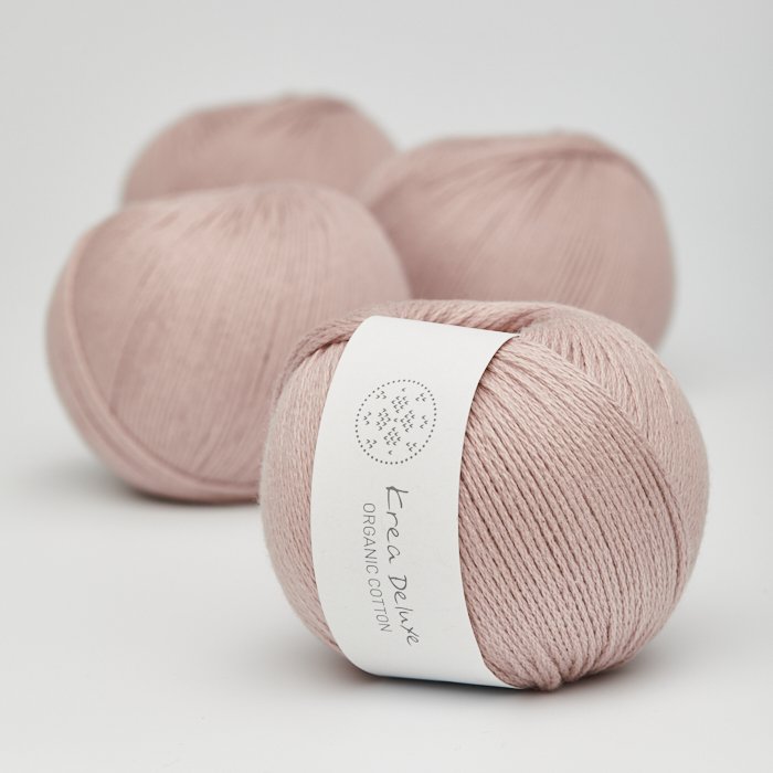kologisk bomuldsgarn 50g - Lys Stvet Rosa 14