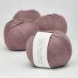 Ekologisk bomullsgarn 50g - M�rk Dammig Rosa 16