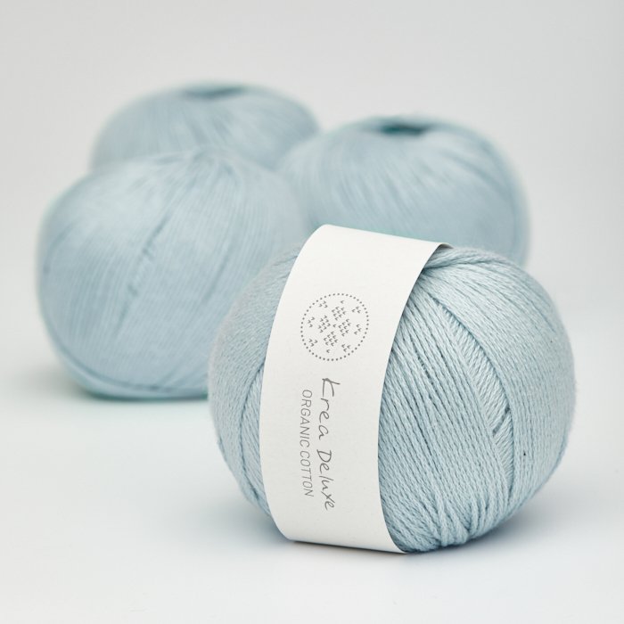 kologisk bomuldsgarn 50g - Lysebl 22