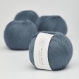 �kologisk bomuldsgarn 50g - M�rkebl� 26