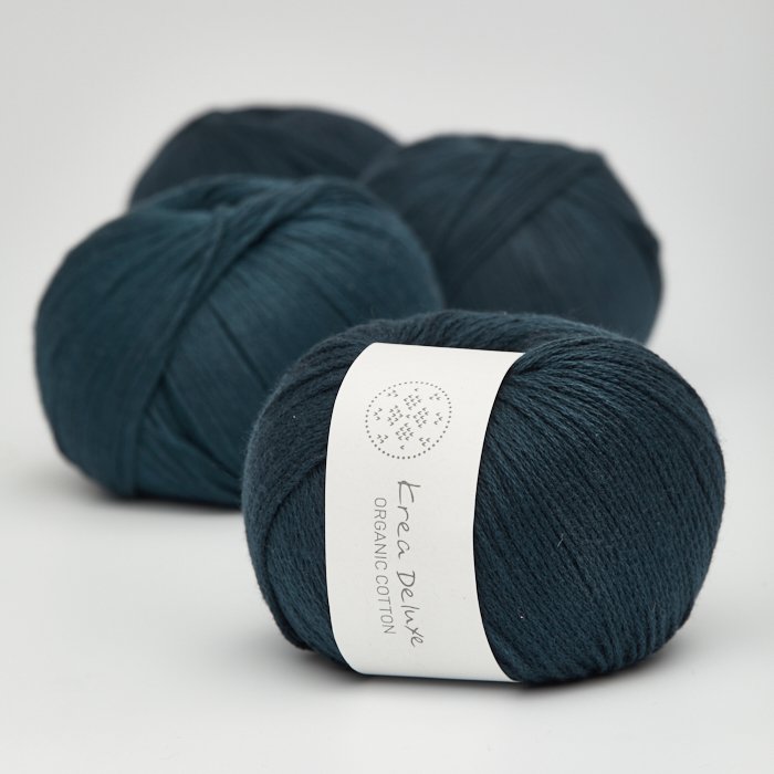 kologisk bomuldsgarn 50g - Marinebl 27