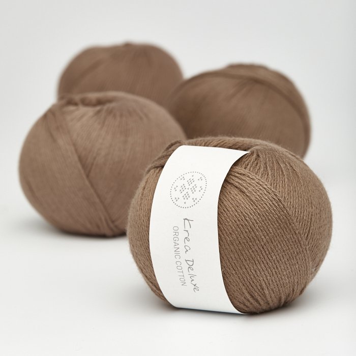 kologisk bomuldsgarn 50g - Brun 30