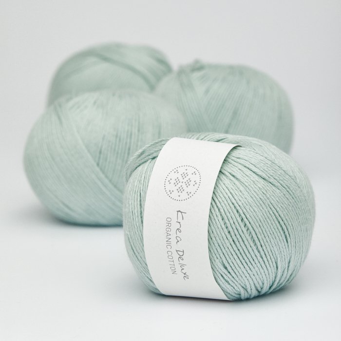 kologisk bomuldsgarn 50g - Mintgrn 32