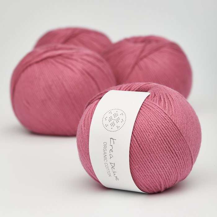 kologisk bomuldsgarn 50g - Pink 34