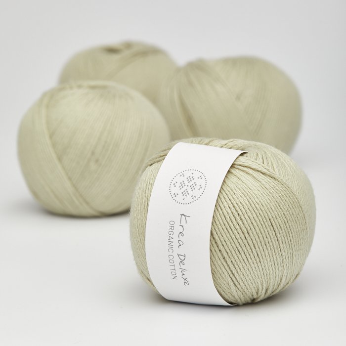 kologisk bomuldsgarn 50g - Lysegrn 40
